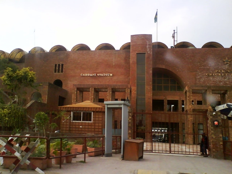 The Gaddafi Stadium in Lahore.