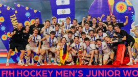 Germany defeat Spain to win the FIH Junior Hockey World Cup 2025 at the Mayor Radhakrishnan Stadium in Chennai on Wednesday. (PHOTO: Hockey India)