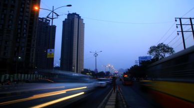 Ghodbunder Road in Thane. (Express Archive)