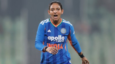 Harmanpreet Kaur of India during the 5th T20I match between India and Sri Lanka at Greenfield International Stadium, Thiruvananthapuram, India, on December 30, 2025. (CREIMAS for BCCI)