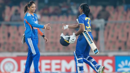 Harmanpreet Kaur of India after win the the 4th T20I match VS Sri Lanka at Greenfield International Stadium, Thiruvananthapuram. (PHOTO: CREIMAS FOR BCCI)