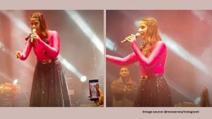 Reacting strongly, Pranjal Dahiya halted her performance and addressed the crowd directly, urging them to maintain decorum