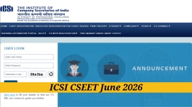 ICSI CSEET June Login Portal