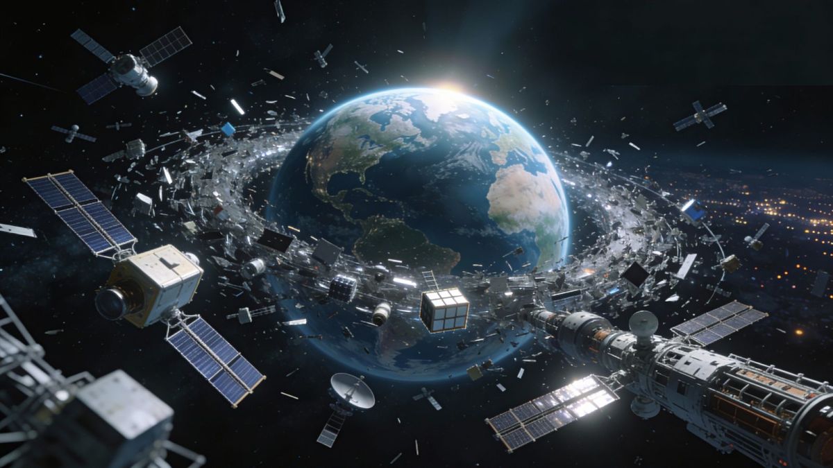 Space debris crisis: Earth's satellite fleet faces rising risk of rapid  collision cascades, says study