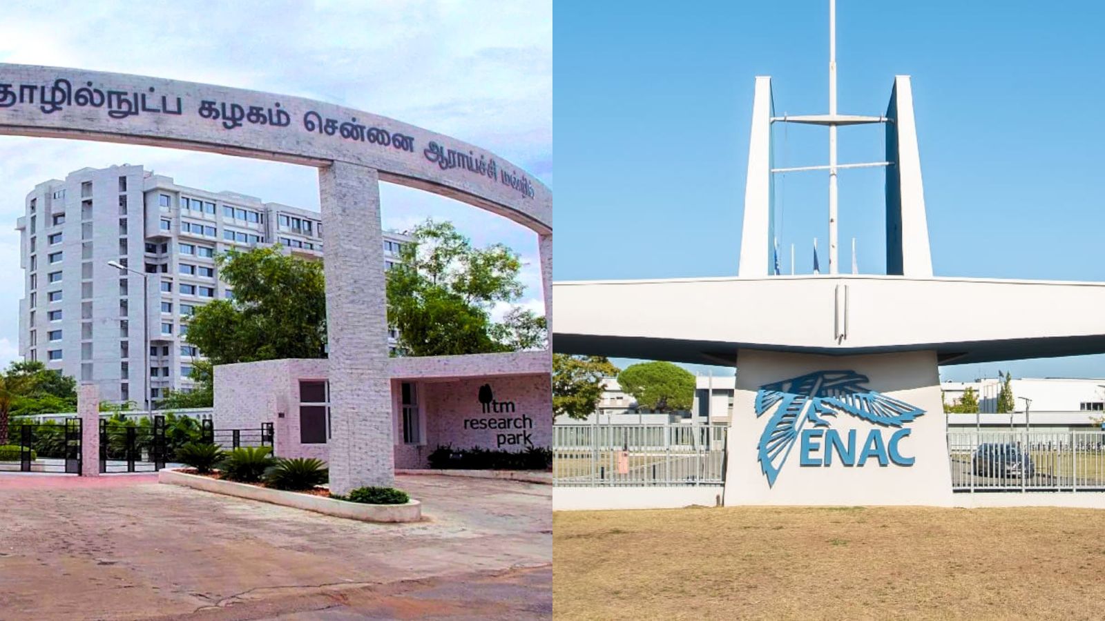 Faculty members from ENAC will travel to India to conduct sessions at the IIT campus (Image via IIT Madras Pravartak, Ecole Nationale de l'Aviation Civile -- ENAC)