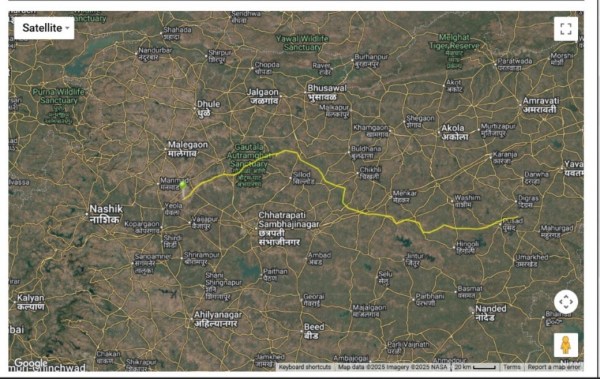 J132, a Jatayu (long-billed vulture ) that was released in the Pench Tiger Reserve on December 11 reached 38 km away from Anjaneri on Saturday. 