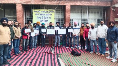 The protesting instructors said they have been working as Group B Craft Instructors in government ITIs on a contractual basis for years, without job security or service benefits, at a salary they described as grossly inadequate.