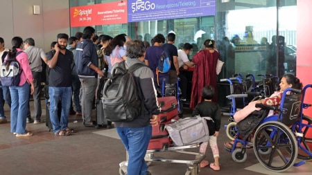 Passengers remained stranded for hours amid mounting delays, limited clarity and severe terminal congestion.