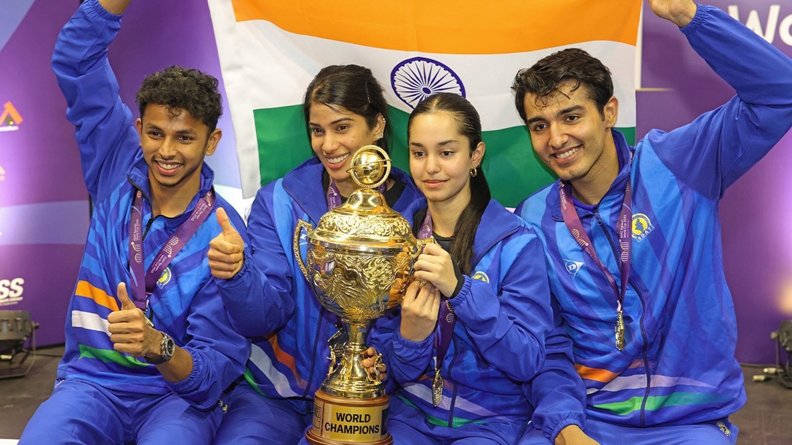India win maiden Squash World Cup title