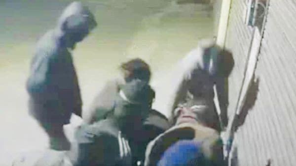 Robbers attempt to barge into the house of Lakhwinder Singh. (Express Photo) 