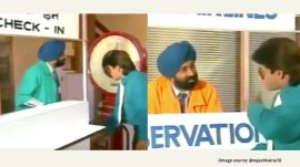 In the resurfaced video, Bhatti plays a hilariously clueless airline official juggling overbooked flights, missing pilots, endless paperwork, chaotic counters, and the all-too-familiar “technical issues”