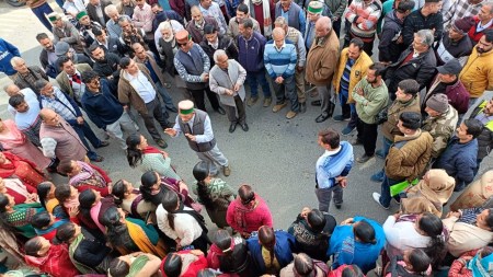 The residents of eight villages under Baggi Gram Panchayat in Shimla district and one village in neighbouring Solan district strongly opposed the acquisition of their native land.