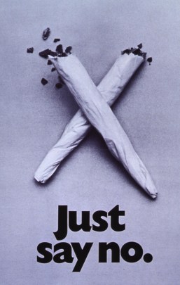 A 'Just Say No' campaign poster from the 1980s. National Library of Medicine
