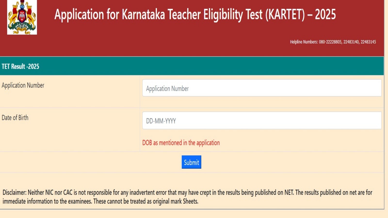 TET Result 2025 Karnataka Out: KARTET result 2025 at sts.karnataka.gov.in