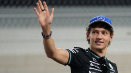 Mercedes driver Kimi Antonelli in picture. (PHOTO: AP)