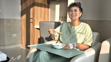 Kiran Rao at the hospital after her appendix surgery