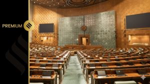 At a time when people in Delhi had taken to the streets to demand clean air, parliamentarians could have sent a message for much-needed accountability in environmental governance. (Credit: sansad.in, enhanced using Google Gemini)