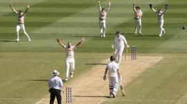 MCG pitch has come under scrutiny after 20 wicket fell on day 1. (PHOTO: AP)