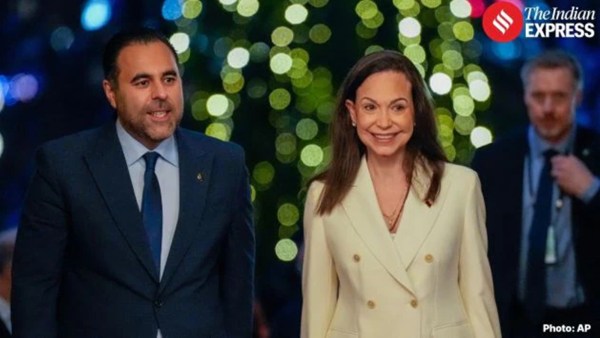 Venezuelan opposition leader and 2025 Nobel Peace Prize laureate María Corina Machado arrived in Oslo after more than a year in hiding in Venezuela (Source: Photo by AP)