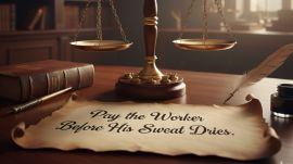 The Madras High Court invokes Prophet’s teaching while directing the corporation to settle former counsel’s dues.