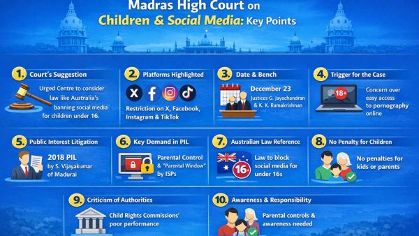 The Madras High Court has suggested Australia like ban for children back home. Here's an infographic on key points from its order in a nutshell.