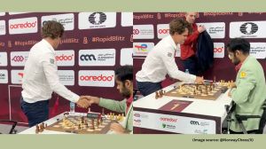 Magnus Carlsen slammed the table after losing to Arjun Erigaisi at the World Blitz Championship