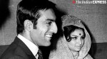 Mansoor Ali Khan Pataudi with his wife Sharmila Tagore