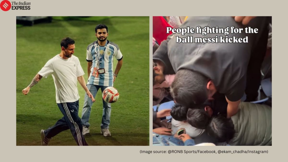 Messi fans wrestle over football in Delhi