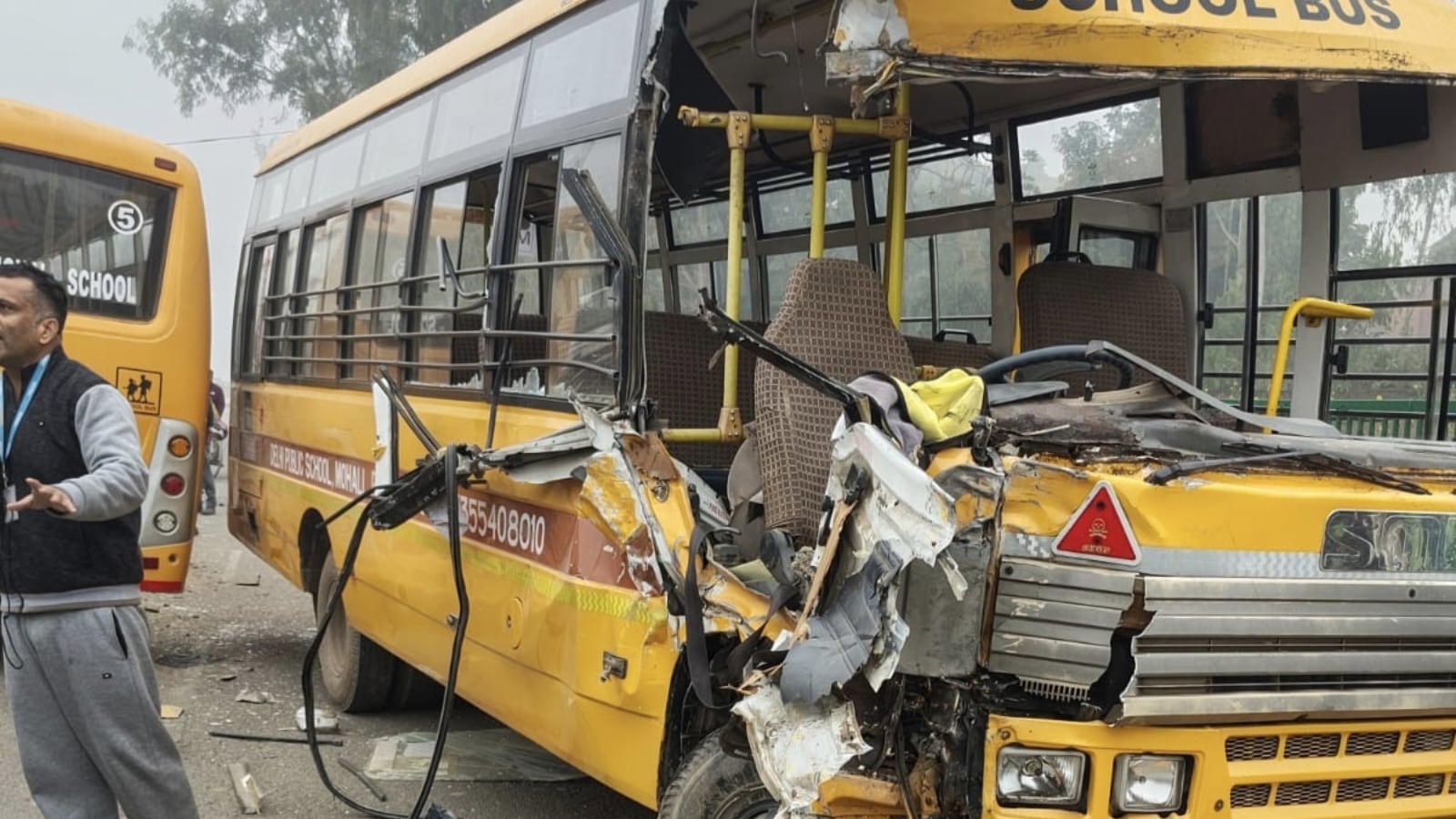 School buses collide due to dense fog in Mohali, 10 flights cancelled ...