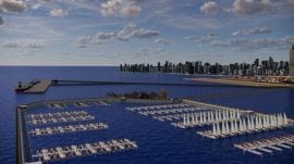 Mumbai Marina project 3D illustration