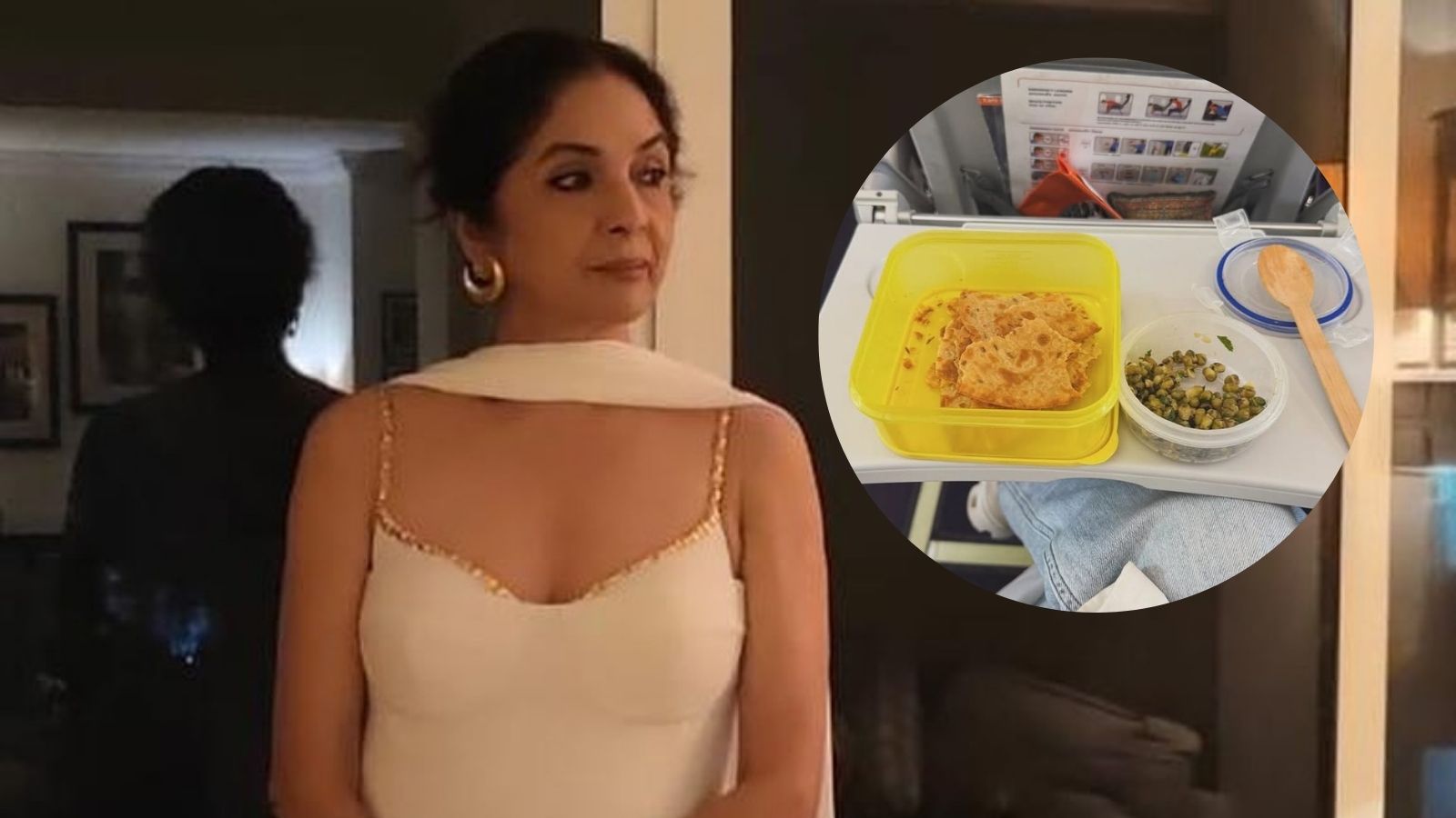 Neena Gupta flight menu