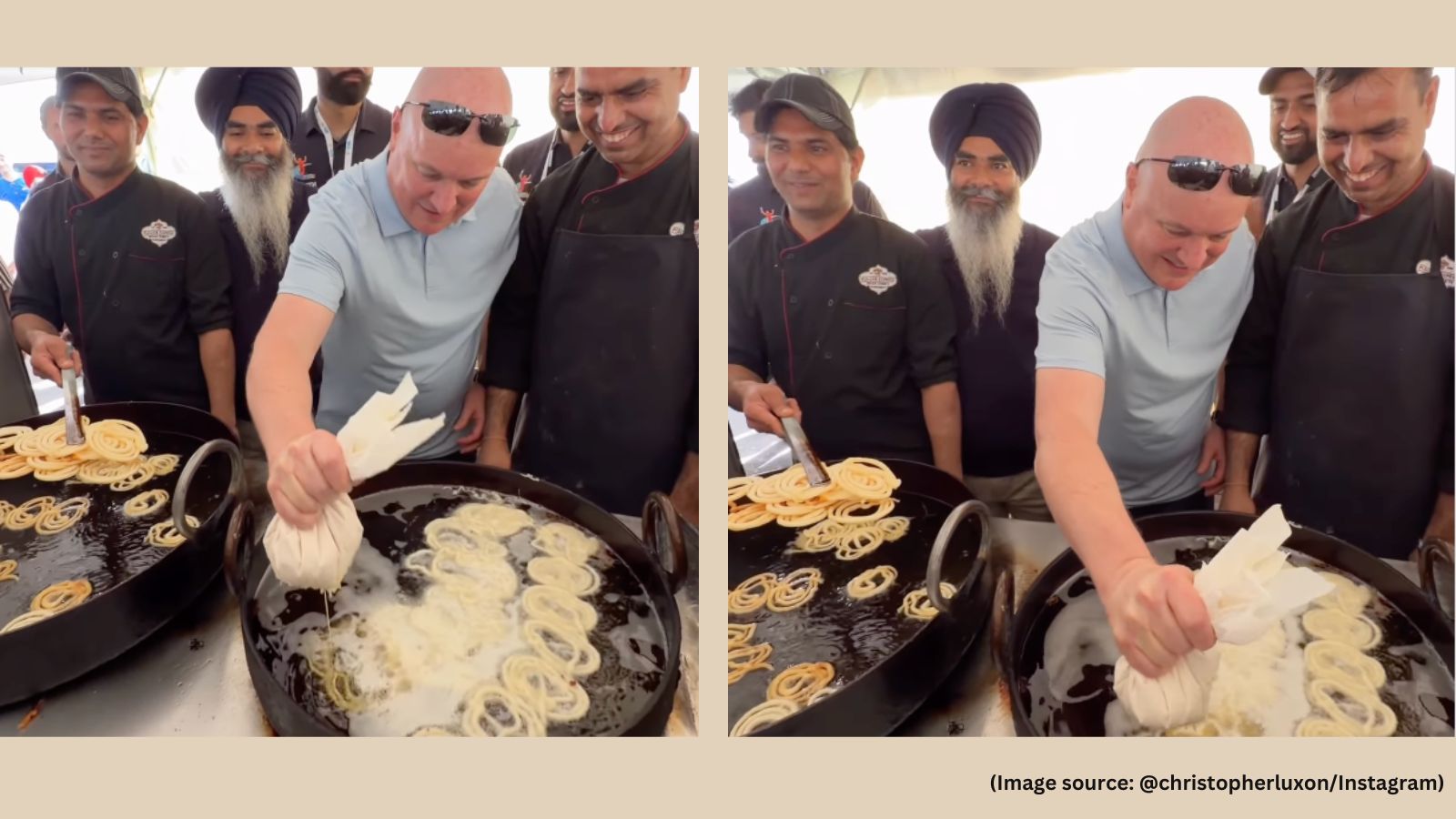 ‘Luxonpreet’: New Zealand PM Christopher Luxon makes jalebis at Sikh Games in Auckland, video wins hearts
