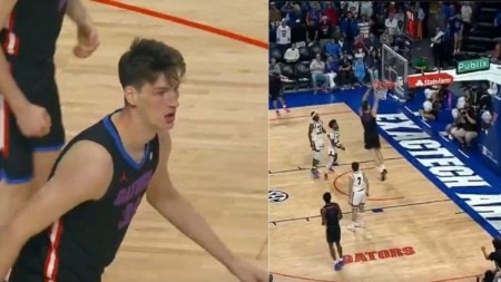 Olivier Rioux tallest slam dunker