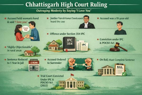 Outraging modesty incident Chhattisgarh High Court order