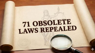 Lok Sabha passed bill to repeal 71 laws, including ones dating back to the 19th century.