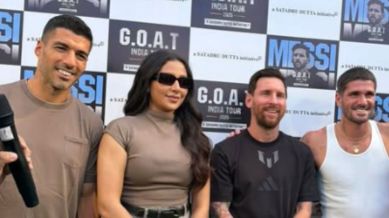 Explaining that several arrangements were in place around Messi, Subhashree said she was told it would be more convenient if she accompanied the team. (Photo/Instagram @subhashreeganguly_real)