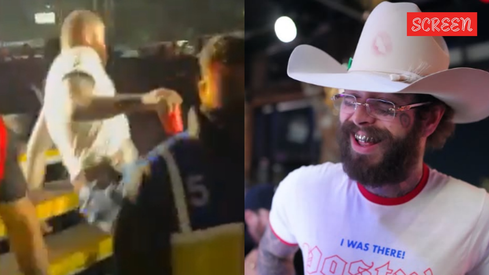 Post Malone falls while performing in India; dusts himself off and walks into the crowd. Watch | Music News Post Malone falls while performing in India; dusts himself off and walks into the crowd. Watch | Music News