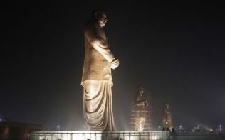 Prep underway ahead of the Rashtra Prerna Sthal opening on December 25 in Lucknow.