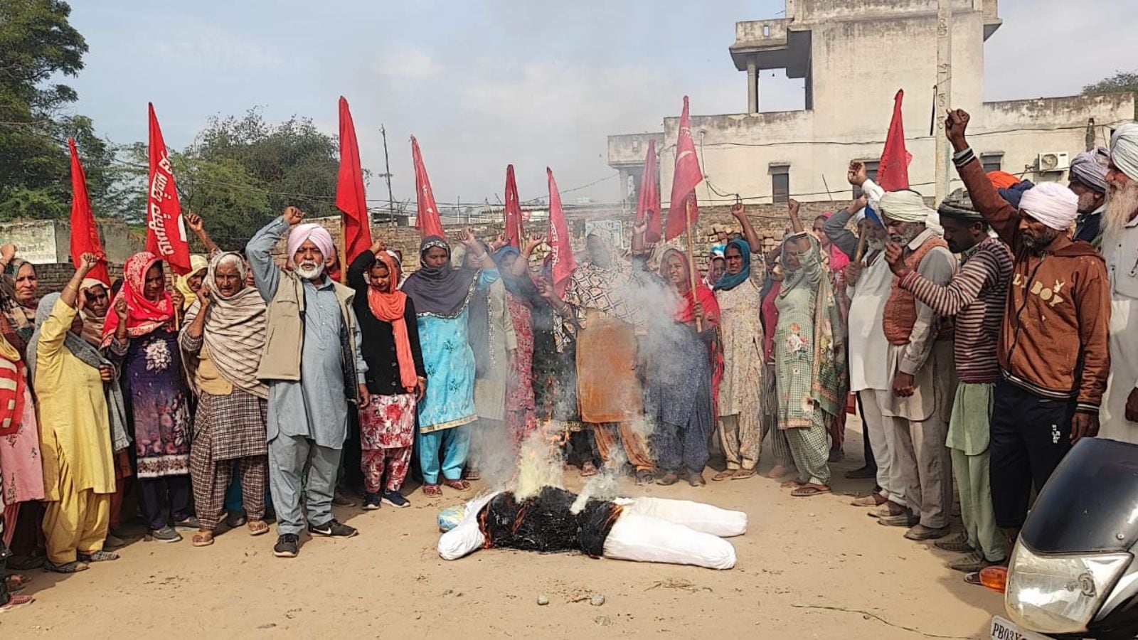 Massive surge in protests in Punjab due to Centre's move to replace MGNREGA with the VB-G RAM G Bill. (Express Photo)