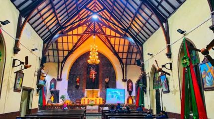 Christmas, midnight mass, Pune, churches, Jesus Christ, Catholic families,