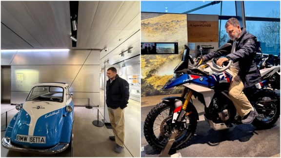 Rahul Gandhi at the BMW manufacturing plant in Munich Germany (Instagram@incindia).