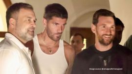 Rahul Gandhi arrived in Hyderabad Saturday afternoon to attend Messi’s programme at the Rajiv Gandhi International (RGI) Stadium as part of the tour