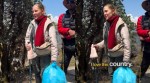 Russian woman cleans up trash on Uttarakhand trek