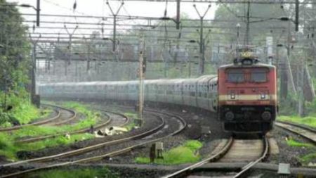 The Kolaghat bridge is expected to restore full-speed operations across three lines, substantially enhancing line capacity for both suburban and long-distance trains on the section. (Express Photo)