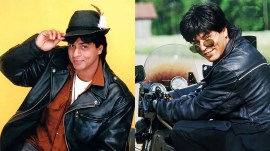 SRK in leather jacket in DDLJ