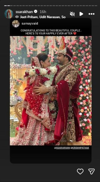 Sara Khan's Instagram Stories