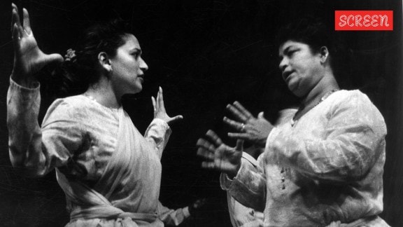 Madhuri Dixit and Saroj Khan