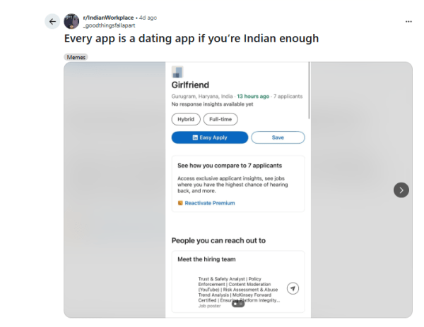 Screenshot of the Reddit post