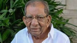 "If anyone has lived his entire life in heaven. I dont know whether there is a heaven or hell after death. But, on this earth itself (if anyone has to know) how heaven can be experienced, we should look at Shamanuru Shivashankarappa," said Congress legislator C S Nadagouda, a long-time associate of Shivashankarappa. (Express Photo)