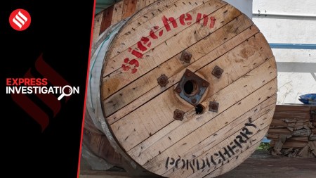 At the heart of Cricket Association of Pondicherry, is P Damodaren's Siechem Technologies Ltd, a wires and cables company headquartered in Chennai with a factory in Puducherry. (Express Photo by Lalith Kalidas)